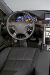 Preview wallpaper acura rl, interior, steering wheel, speedometer