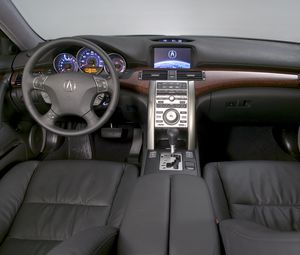 Preview wallpaper acura rl, interior, steering wheel, speedometer