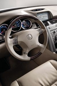 Preview wallpaper acura rl, interior, steering wheel, speedometer