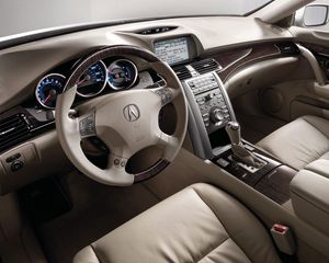 Preview wallpaper acura rl, interior, steering wheel, speedometer