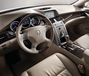 Preview wallpaper acura rl, interior, steering wheel, speedometer