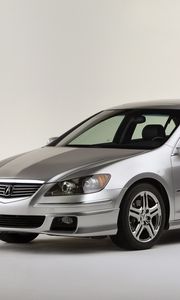 Preview wallpaper acura, rl, metallic gray, side view, style, auto