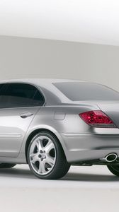 Preview wallpaper acura, rl, metallic gray, side view, style, cars, concept