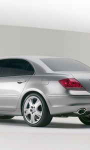Preview wallpaper acura, rl, metallic gray, side view, style, cars, concept