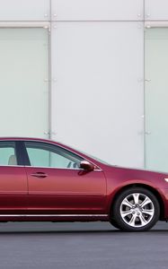 Preview wallpaper acura, rl, red, side view, auto, style