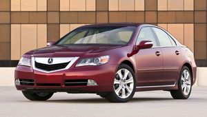 Preview wallpaper acura, rl, red, front view, style, sedan, auto