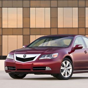 Preview wallpaper acura, rl, red, front view, style, sedan, auto