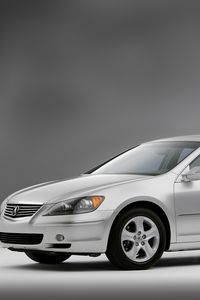 Preview wallpaper acura, rl, sedan, silver metallic, side view, style, auto
