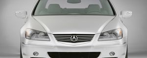 Preview wallpaper acura, rl, silver metallic, front view, auto