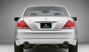 Preview wallpaper acura, rl, silver metallic, rear view, style, car