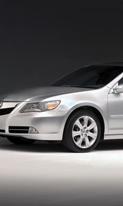 Preview wallpaper acura, rl, silver metallic, side view, style, sedan, auto