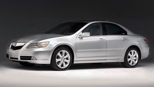 Preview wallpaper acura, rl, silver metallic, side view, style, sedan, auto