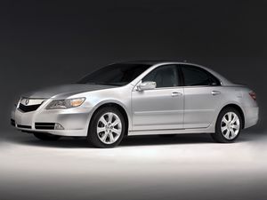 Preview wallpaper acura, rl, silver metallic, side view, style, sedan, auto