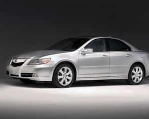 Preview wallpaper acura, rl, silver metallic, side view, style, sedan, auto