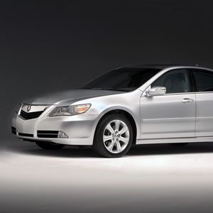 Preview wallpaper acura, rl, silver metallic, side view, style, sedan, auto