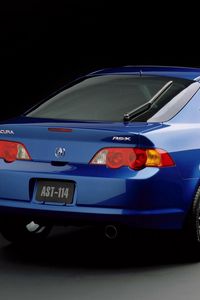 Preview wallpaper acura, rs-x, 2001, concept, blue, rear view, style, cars
