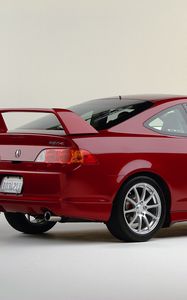 Preview wallpaper acura, rsx, 2003, red, rear view, style, car