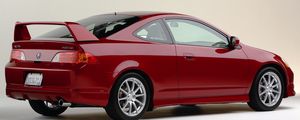 Preview wallpaper acura, rsx, 2003, red, rear view, style, car
