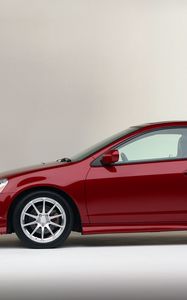 Preview wallpaper acura, rsx, 2003, red, side view, style, auto