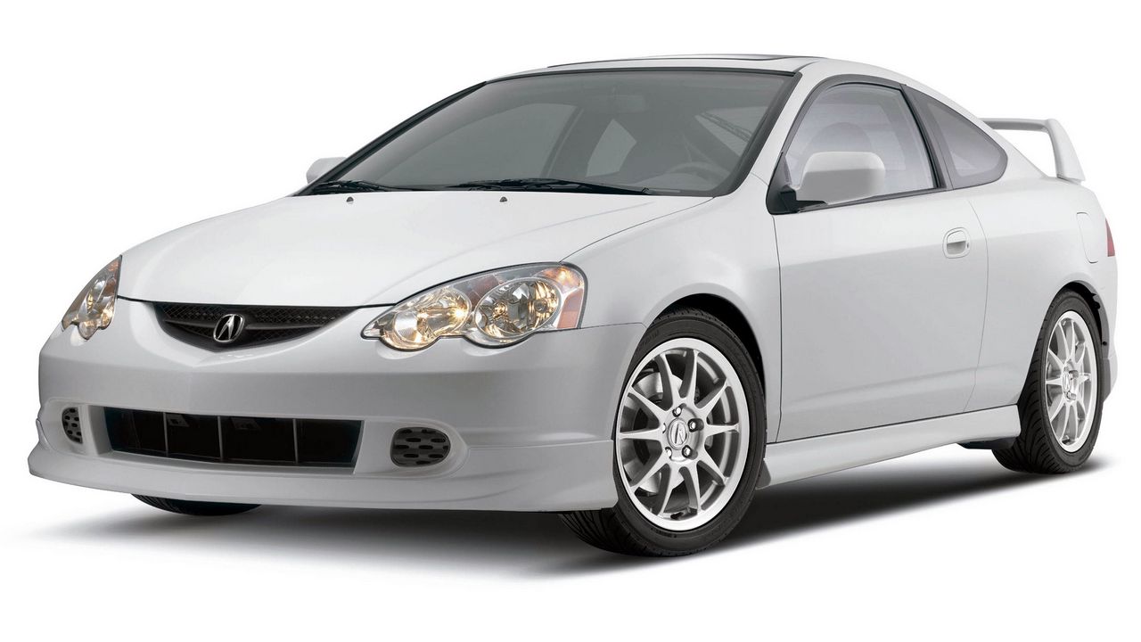 Wallpaper acura, rsx, 2004, metallic white, front view, style, auto