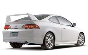 Preview wallpaper acura, rsx, 2004, white, rear view, style, cars