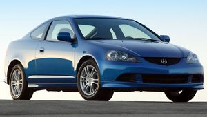 Preview wallpaper acura, rsx, 2005, blue, front view, style, cars, sky