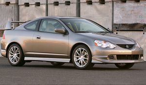 Preview wallpaper acura, rsx, 2005, metallic gray, side view, style, cars, asphalt