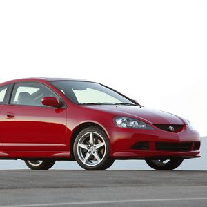 Preview wallpaper acura, rsx, 2005, red, side view, style, cars, asphalt