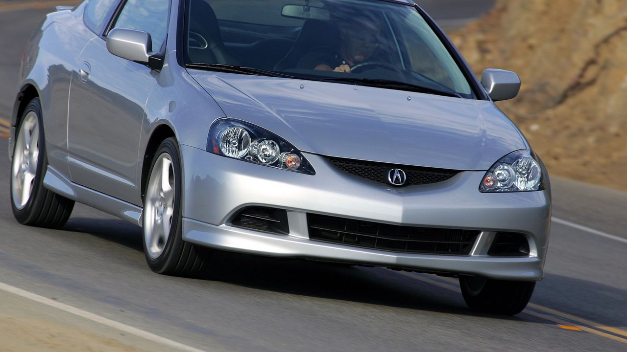 Wallpaper acura, rsx, silver metallic, front view, style, cars, road