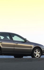 Preview wallpaper acura, tl, 2002, gray, side view, style, cars, asphalt