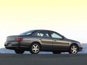 Preview wallpaper acura, tl, 2002, gray, side view, style, cars, asphalt