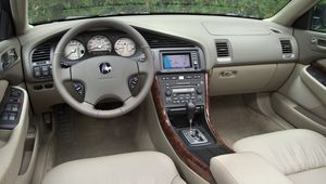 Preview wallpaper acura, tl, 2002, interior, salon, steering wheel, speedometer