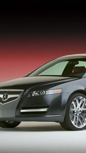 Preview wallpaper acura, tl, 2003, blue, side view, style, concept car, auto