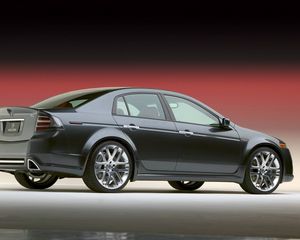Preview wallpaper acura, tl, 2003, blue, side view, style, concept car, auto