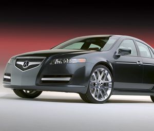 Preview wallpaper acura, tl, 2003, black, front view, concept car, style, auto