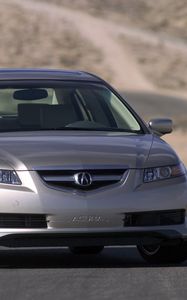 Preview wallpaper acura, tl, 2004, silver metallic, front view, style, cars