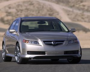 Preview wallpaper acura, tl, 2004, silver metallic, front view, style, cars