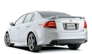 Preview wallpaper acura, tl, 2004, white, rear view, style, auto
