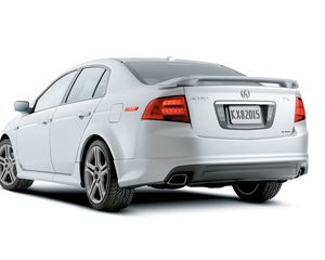 Preview wallpaper acura, tl, 2004, white, rear view, style, auto