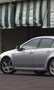 Preview wallpaper acura, tl, 2004, silver metallic, side view, style, cars, street, asphalt