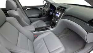 Preview wallpaper acura, tl, 2004, salon, gray, interior, steering wheel