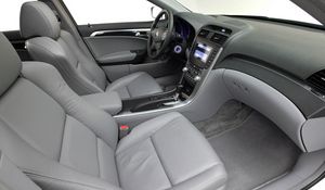 Preview wallpaper acura, tl, 2004, salon, gray, interior, steering wheel