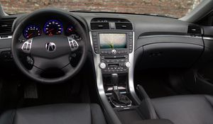 Preview wallpaper acura, tl, 2004, salon, interior, steering wheel, speedometer