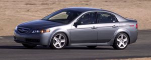 Preview wallpaper acura, tl, 2004, silver metallic, side view, style, cars, asphalt