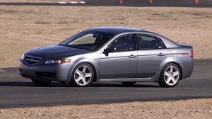 Preview wallpaper acura, tl, 2004, silver metallic, side view, style, cars, asphalt