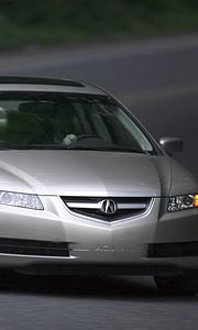 Preview wallpaper acura, tl, 2004, silver metallic, front view, style, cars, asphalt