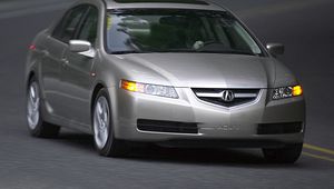 Preview wallpaper acura, tl, 2004, silver metallic, front view, style, cars, asphalt