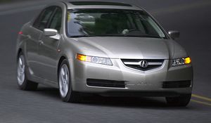 Preview wallpaper acura, tl, 2004, silver metallic, front view, style, cars, asphalt