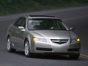 Preview wallpaper acura, tl, 2004, silver metallic, front view, style, cars, asphalt