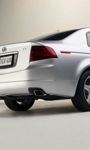 Preview wallpaper acura, tl, 2004, white metallic, side view, style, cars